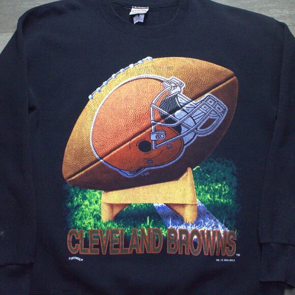 Cleveland Browns Sweatshirt 1994 Sz Large Nutmeg Mills - Picture 1 of 8